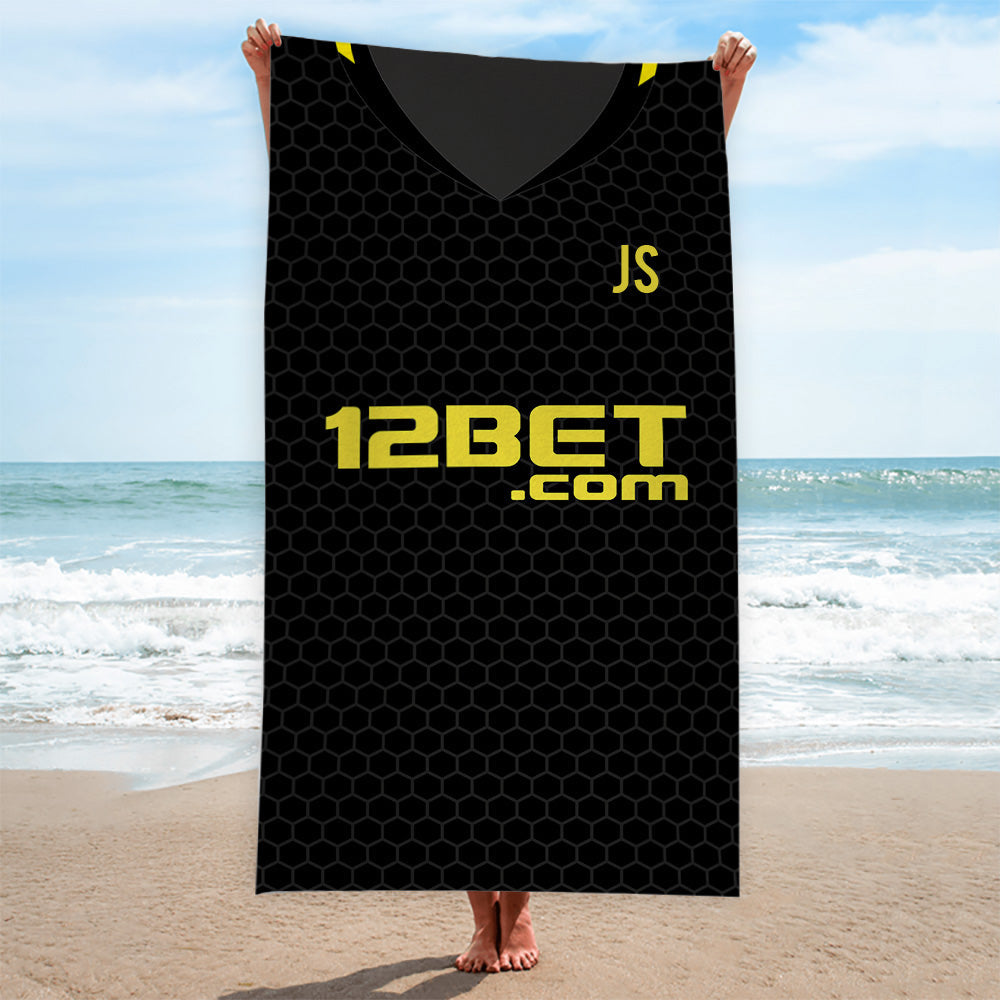 Wigan - 2013 Away Shirt - Personalised Retro Beach Towel