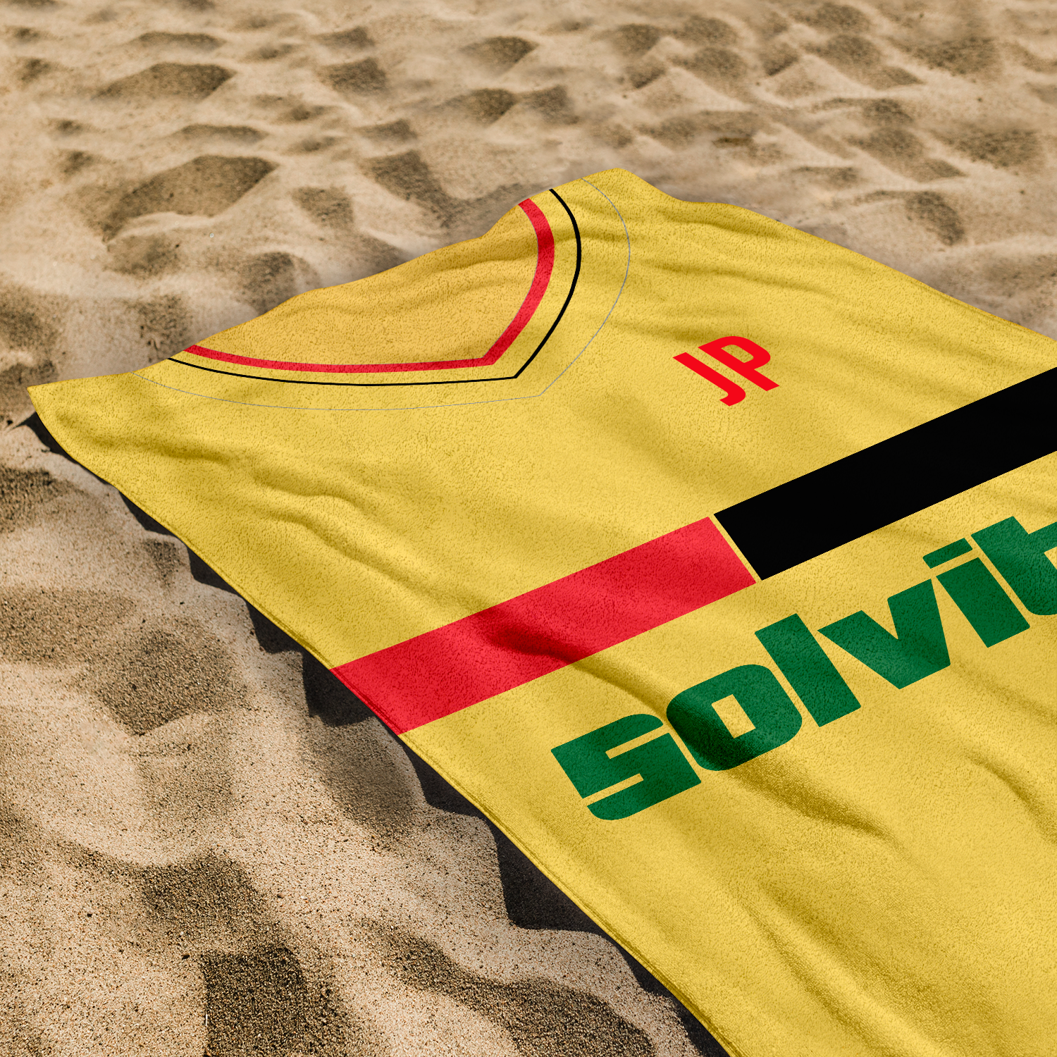 Watford - 1986 - Home  Shirt - Personalised Vintage Beach Towel 