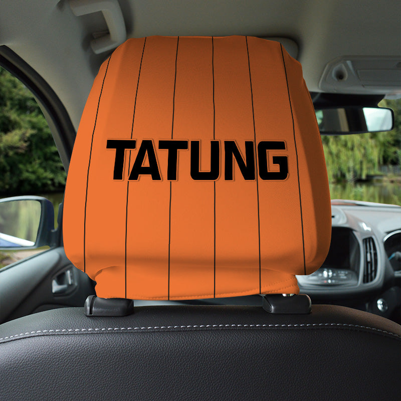 Personalised Wolves Headrest Cover