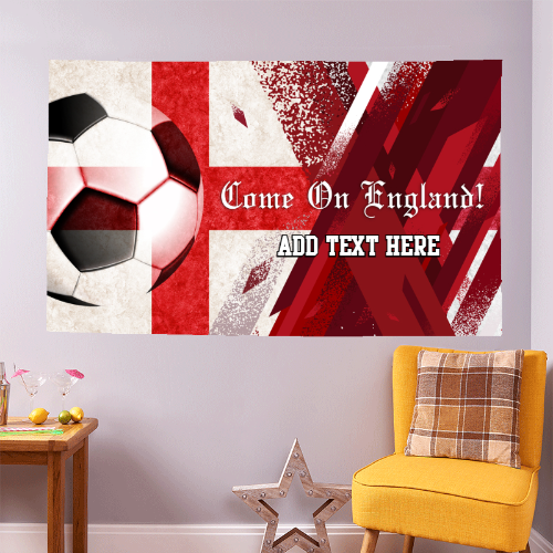 Come on England! - World Cup - Personalised 5ft x 3ft Fabric Banner